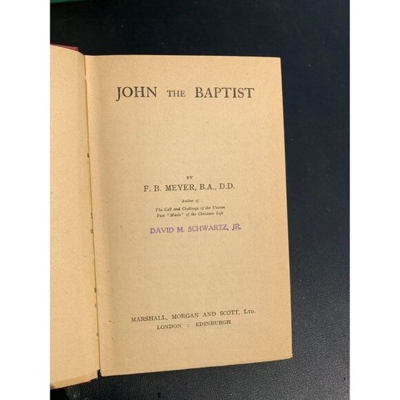 2 Antique FP Meyer Books - Joseph And John The Baptist - Picture 2 of 7